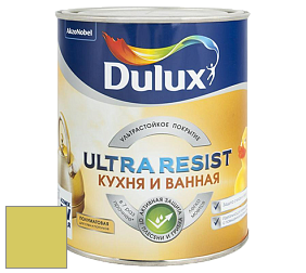 Краска DULUX LUXIUM ULTRA RESIST КУХНЯ И ВАННАЯ полуматовая ультрастойкая краска цвет 70YY 59/485 Tarragon glory 6