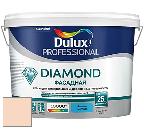Краска DULUX LUXIUM DIAMOND ФАСАДНАЯ матовая краска цвет 78YR 74/155 Powerfull Peach