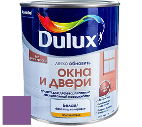 Краска DULUX LUXIUM ОКНА И ДВЕРИ полуматовая краска цвет NCS S 3055-R50B 