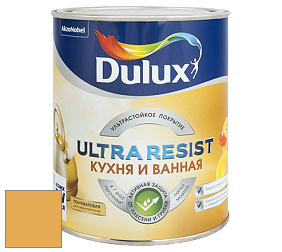 Краска DULUX LUXIUM ULTRA RESIST КУХНЯ И ВАННАЯ полуматовая ультрастойкая краска цвет 20YY 46/515 Cairo Gold