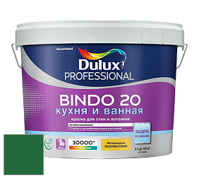 Краска DULUX LUXIUM BINDO 20 Кухня и Ванная полуматовая краска цвет 84GY 13/321 Alpin Tree