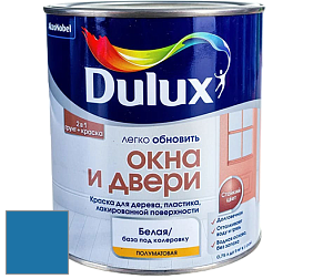 Краска DULUX LUXIUM ОКНА И ДВЕРИ полуматовая краска цвет 10BB 15/374 