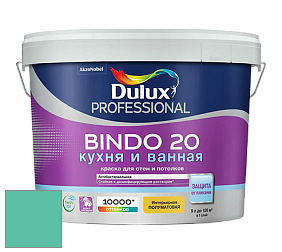 Краска DULUX LUXIUM BINDO 20 Кухня и Ванная полуматовая краска цвет 50GG 41/379 Minted glory 5