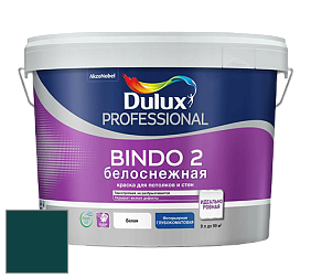 Краска DULUX LUXIUM BINDO 2 глубокоматовая краска цвет RAL 6004 