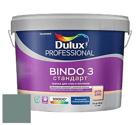 Краска DULUX LUXIUM BINDO 3 Стандарт глубокоматовая краска цвет NCS S 5010-B70G 