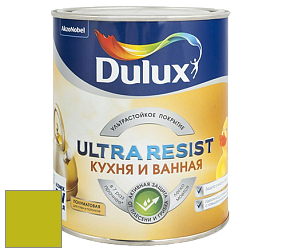 Краска DULUX LUXIUM ULTRA RESIST КУХНЯ И ВАННАЯ полуматовая ультрастойкая краска цвет NCS S 1075-G60Y 