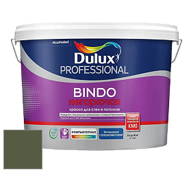 Краска DULUX LUXIUM BINDO НЕГОРЮЧАЯ 9л глубокоматовая краска цвет 14GY 12/129 Gorgeous Jungle