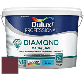 Краска DULUX LUXIUM DIAMOND ФАСАДНАЯ матовая краска цвет 80RR 07/260 Deep Garnet