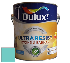 Краска DULUX LUXIUM ULTRA RESIST КУХНЯ И ВАННАЯ матовая ультрастойкая краска цвет NCS S 1040-B50G 