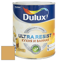 Краска DULUX LUXIUM ULTRA RESIST КУХНЯ И ВАННАЯ полуматовая ультрастойкая краска цвет 21YY 45/405 Caramel Crunch