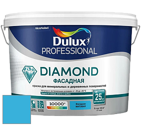 Краска DULUX LUXIUM DIAMOND ФАСАДНАЯ матовая краска цвет 80BG 39/354 Pim's Blue