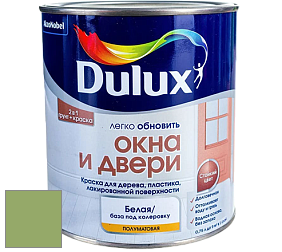 Краска DULUX LUXIUM ОКНА И ДВЕРИ полуматовая краска цвет 18GY 38/328 Tranquil Orchard