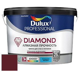 Краска DULUX LUXIUM DIAMOND MATT матовая краска цвет RAL 3005 