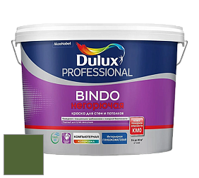 Краска DULUX LUXIUM BINDO НЕГОРЮЧАЯ 9л глубокоматовая краска цвет 30GY 12/257 Manakiki Greens