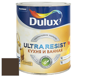 Краска DULUX LUXIUM ULTRA RESIST КУХНЯ И ВАННАЯ полуматовая ультрастойкая краска цвет RAL 8014 