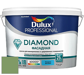 Краска DULUX LUXIUM DIAMOND ФАСАДНАЯ матовая краска цвет NCS S 3040-G30Y 