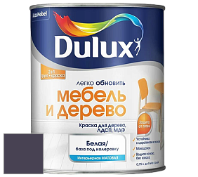 Краска DULUX LUXIUM МЕБЕЛЬ И ДЕРЕВО матовая краска цвет 30RB 07/107 Black Tulip