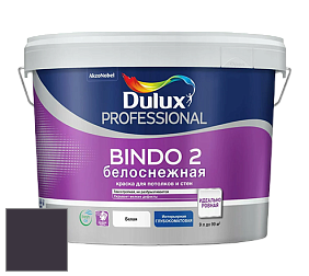 Краска DULUX LUXIUM BINDO 2 глубокоматовая краска цвет 46RB 06/074 Black Magic