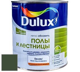 Краска DULUX LUXIUM ПОЛЫ И ЛЕСТНИЦЫ полуглянцевая краска цвет 50GY 08/153 Wilderness Green