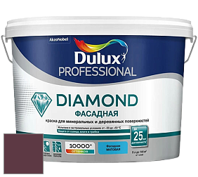 Краска DULUX LUXIUM DIAMOND ФАСАДНАЯ матовая краска цвет 48RR 08/146 Bold Damson