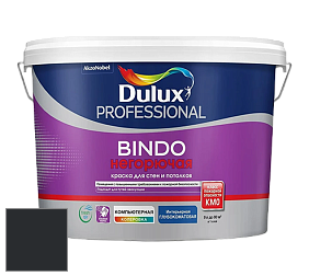 Краска DULUX LUXIUM BINDO НЕГОРЮЧАЯ 9л глубокоматовая краска цвет RAL 9011 