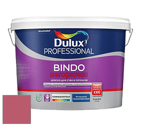 Краска DULUX LUXIUM BINDO НЕГОРЮЧАЯ 9л глубокоматовая краска цвет 90RR 21/418 Red stallion 4