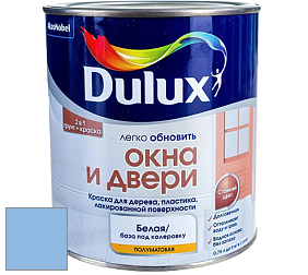 Краска DULUX LUXIUM ОКНА И ДВЕРИ полуматовая краска цвет NCS S 1040-R80B 