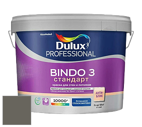 Краска DULUX LUXIUM BINDO 3 Стандарт глубокоматовая краска цвет 53YY 15/038 November Storm