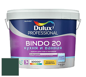 Краска DULUX LUXIUM BINDO 20 Кухня и Ванная полуматовая краска цвет 30GG 09/106 