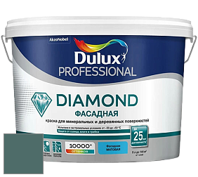 Краска DULUX LUXIUM DIAMOND ФАСАДНАЯ матовая краска цвет 78GG 15/104 Brooding Blue