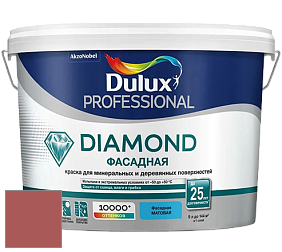 Краска DULUX LUXIUM DIAMOND ФАСАДНАЯ матовая краска цвет 04YR 18/324 Chewy Cherry