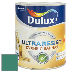 Краска DULUX LUXIUM ULTRA RESIST КУХНЯ И ВАННАЯ полуматовая ультрастойкая краска цвет NCS S 4040-B90G 