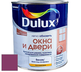 Краска DULUX LUXIUM ОКНА И ДВЕРИ полуматовая краска цвет 14RR 12/349 Berry Indulgence