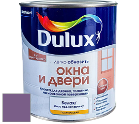 Краска DULUX LUXIUM ОКНА И ДВЕРИ полуматовая краска цвет NCS S 4040-R50B 