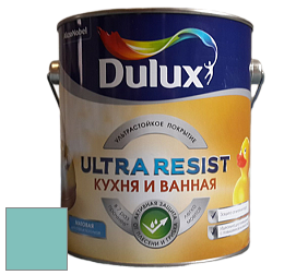 Краска DULUX LUXIUM ULTRA RESIST КУХНЯ И ВАННАЯ матовая ультрастойкая краска цвет RAL 6027 