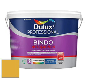 Краска DULUX LUXIUM BINDO НЕГОРЮЧАЯ 9л глубокоматовая краска цвет 30YY 46/608 King's Ransom