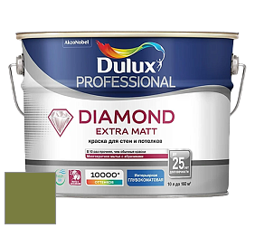 Краска DULUX LUXIUM DIAMOND EXTRA MATT глубокоматовая краска цвет NCS S 4050-G50Y 