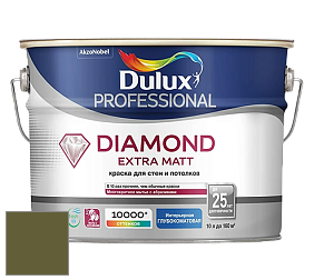 Краска DULUX LUXIUM DIAMOND EXTRA MATT глубокоматовая краска цвет NCS S 5540-G50Y 