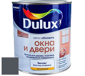 Краска DULUX LUXIUM ОКНА И ДВЕРИ полуматовая краска цвет RAL 7015 