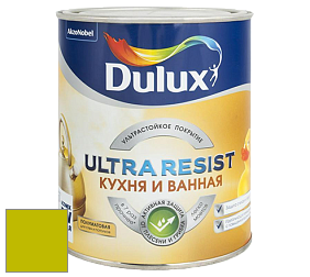 Краска DULUX LUXIUM ULTRA RESIST КУХНЯ И ВАННАЯ полуматовая ультрастойкая краска цвет 72YY 47/743 Indian ivy 4