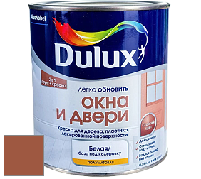 Краска DULUX LUXIUM ОКНА И ДВЕРИ полуматовая краска цвет NCS S 4050-Y60R 