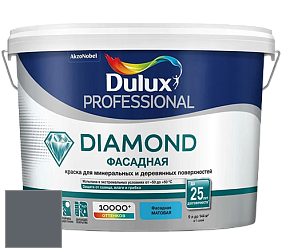 Краска DULUX LUXIUM DIAMOND ФАСАДНАЯ матовая краска цвет NCS S 7005-R80B 