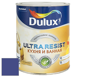 Краска DULUX LUXIUM ULTRA RESIST КУХНЯ И ВАННАЯ полуматовая ультрастойкая краска цвет 95BB 07/350 Plush velvet 2