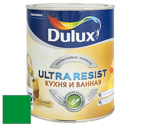 Краска DULUX LUXIUM ULTRA RESIST КУХНЯ И ВАННАЯ полуматовая ультрастойкая краска цвет RAL 6037 