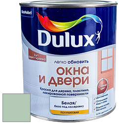 Краска DULUX LUXIUM ОКНА И ДВЕРИ полуматовая краска цвет 79GY 57/120 Bottle Tint