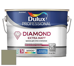 Краска DULUX LUXIUM DIAMOND EXTRA MATT глубокоматовая краска цвет RAL 7034 