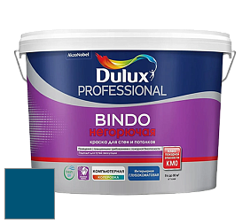 Краска DULUX LUXIUM BINDO НЕГОРЮЧАЯ 9л глубокоматовая краска цвет 10BB 09/250 Blue Bolt