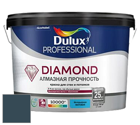 Краска DULUX LUXIUM DIAMOND MATT матовая краска цвет 89BG 09/087 Ink Explosion