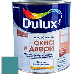 Краска DULUX LUXIUM ОКНА И ДВЕРИ полуматовая краска цвет 10BG 22/275 Blue diamond 3