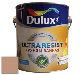 Краска DULUX LUXIUM ULTRA RESIST КУХНЯ И ВАННАЯ матовая ультрастойкая краска цвет 70YR 35/216 